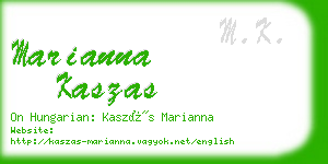 marianna kaszas business card